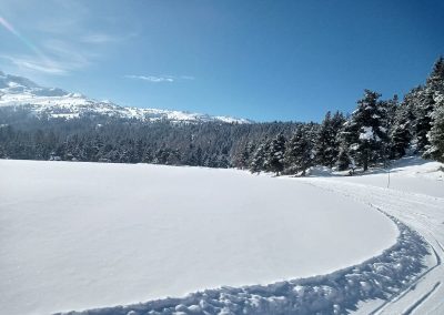 journée à la neige joue du loup massif du Dévoluy